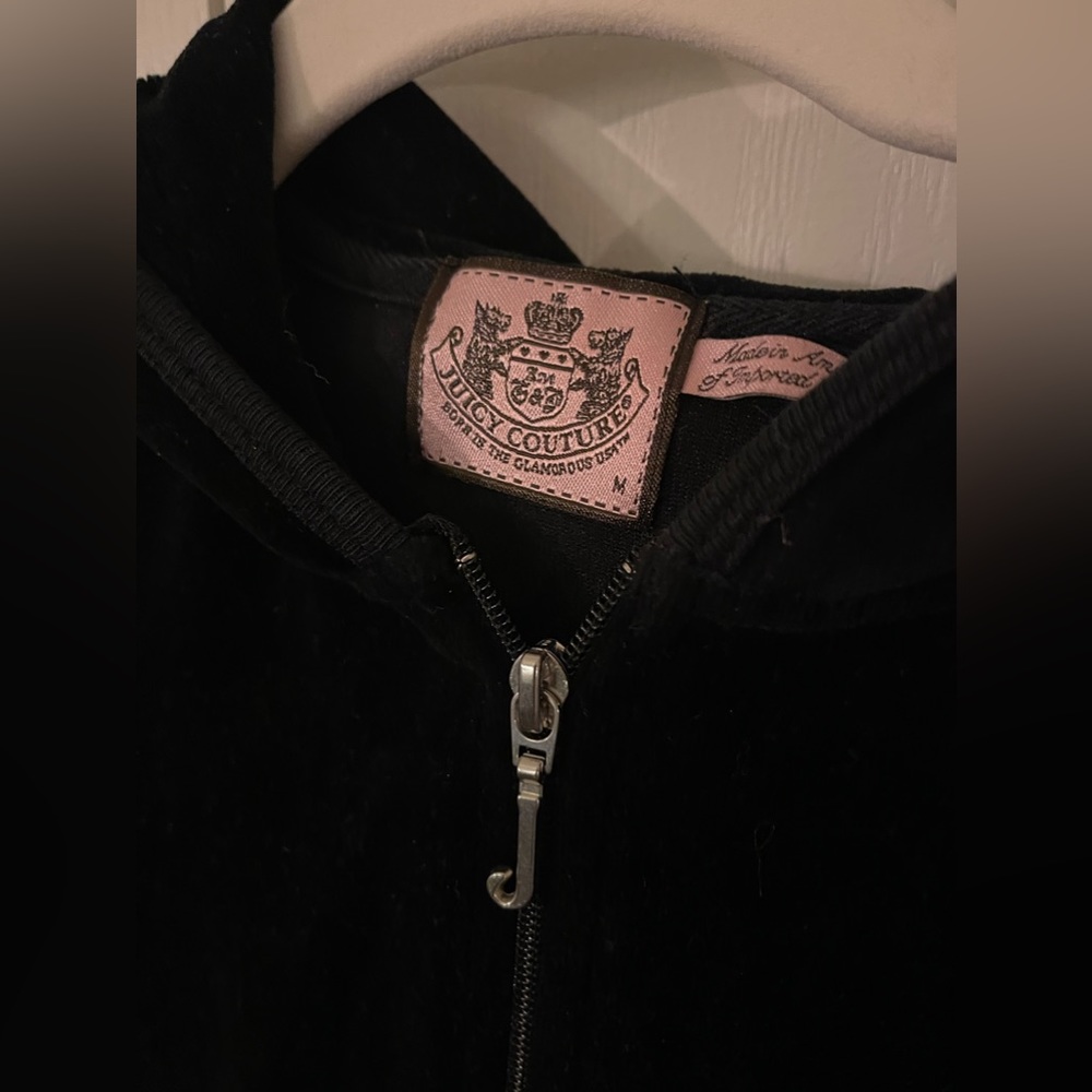 Juicy Couture Sleek Black Zip-Up